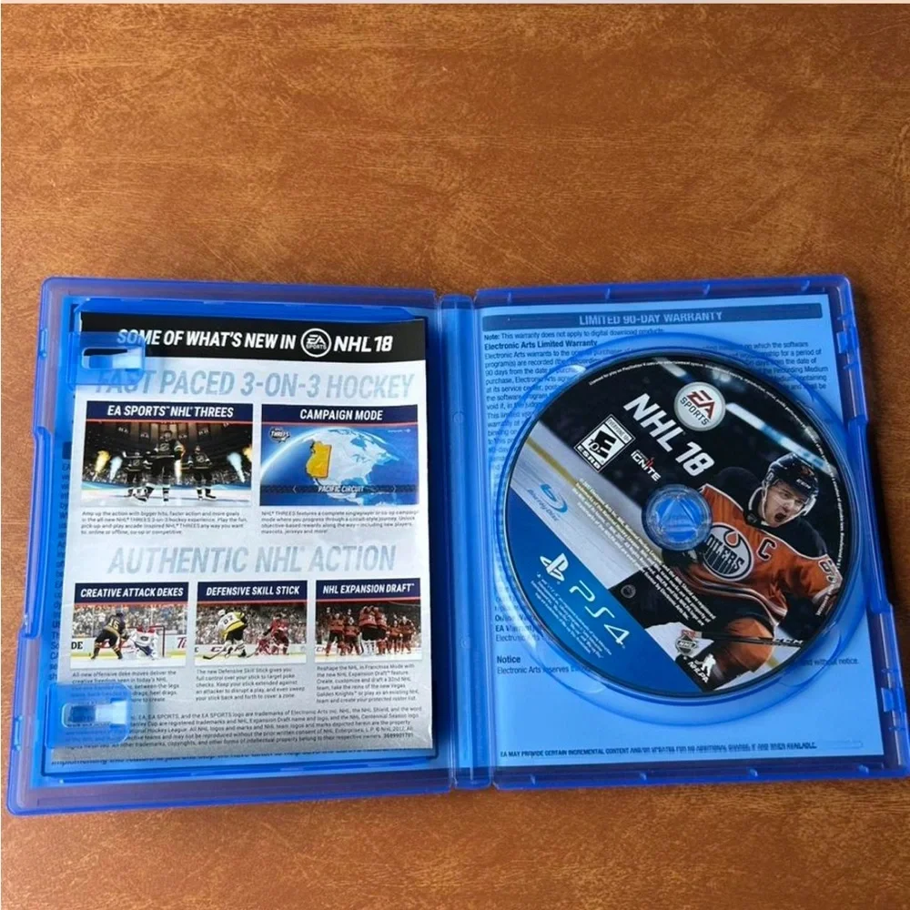 Sports NHL 18 Sony PS4 game 2017